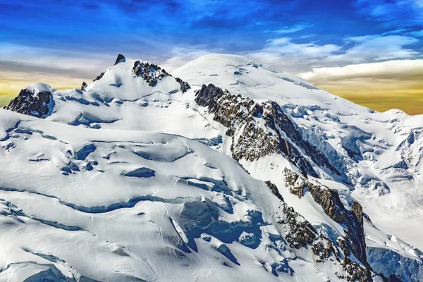 Mont Blanc Massif French Alps — Stock Photo, Image