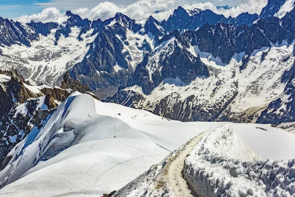 Massiccio Del Monte Bianco Nelle Alpi Francesi — Foto Stock