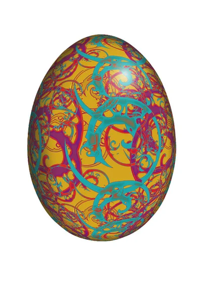 Jaja Wielkanocne Izolowane Białym Tle — Zdjęcie stockowe