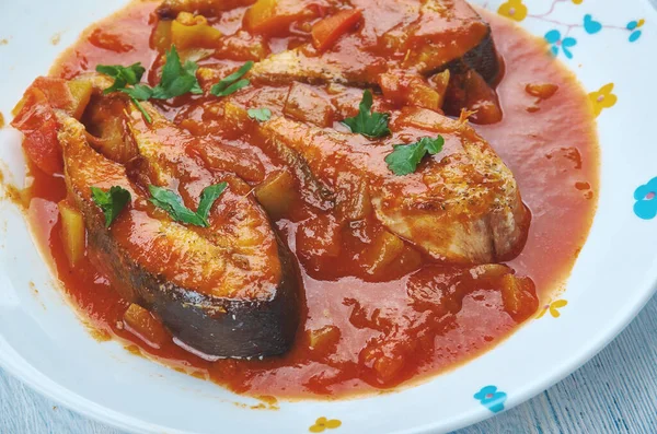 Tomatensauce Mit Fleisch Und Gemüse — Stockfoto