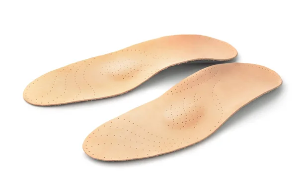 Leather Orthopedic Insoles View — Stock Photo, Image
