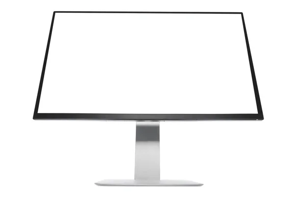 Computer Display Geïsoleerd Witte Achtergrond — Stockfoto