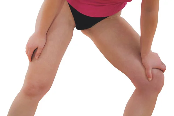 Acı Çeken Iki Kadın Bacağı — Stok fotoğraf