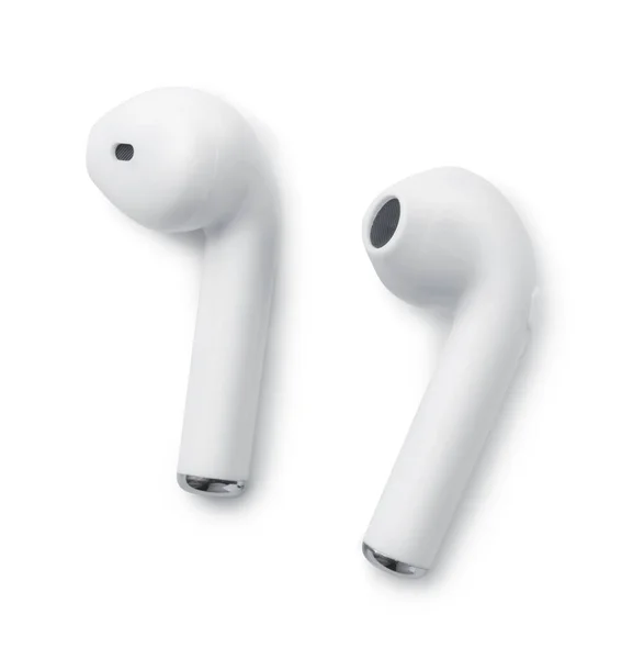 Bluetooth Branco Verdadeiros Fones Ouvido Sem Fio — Fotografia de Stock