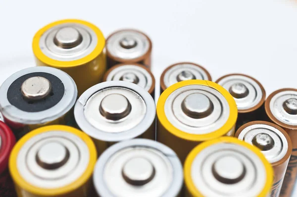 Vista Baterias Para Energia — Fotografia de Stock