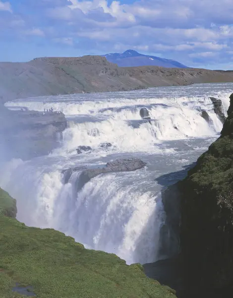 Cachoeira Gullfoss Iceland Incrível Vista Natural — Fotografia de Stock