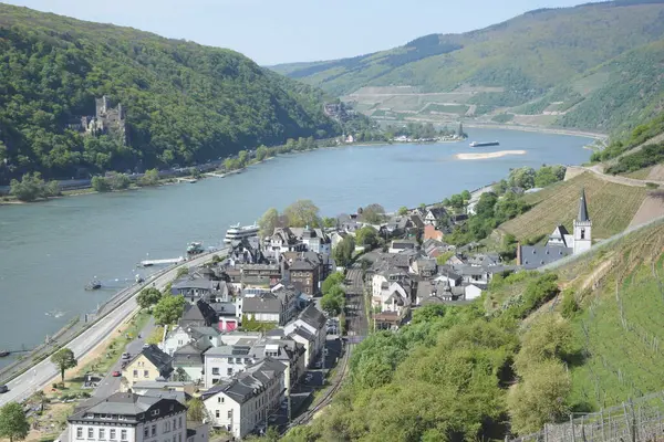 Vista Sul Villaggio Lucerna Svizzera — Foto Stock