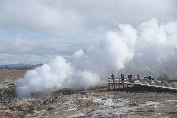 Hochtemperaturgebiet Auf Der Halbinsel Reykianes Island — Stockfoto