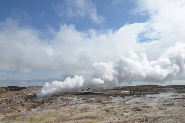 Hochtemperaturgebiet Auf Der Halbinsel Reykianes Island — Stockfoto