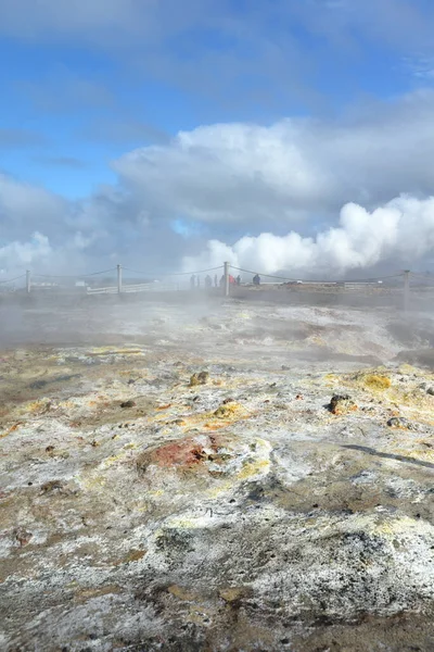 Висока Температура Півострові Рейкіан Ісландія — стокове фото