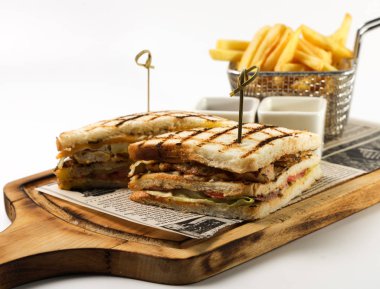 Sebzeli ekmek ve tereyağlı biftek