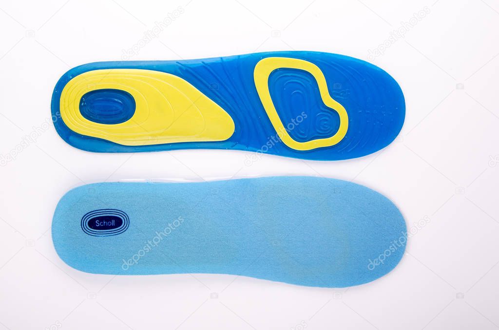 orthopedic insoles made of silicone
