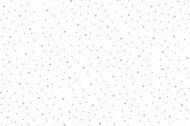 Bağlantılı çizgi ve noktalar ile geometrik arka plan. Tasarımınız için grafik arka plan. Vektör çizim.