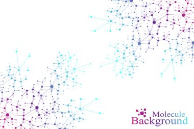 Yapısı molekül atom dna ve iletişim arka plan. Nöronlar kavramı. Bir Dna molekülünün ve nöronlar caymak çizimi. Sinir sistemi. Tıbbi bilimsel zemin. Vektör çizim.