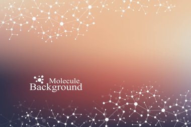 Yapısı molekül Dna. Atom. Molekül ve iletişim arka plan tıp, bilim, teknoloji, Kimya için. Tıbbi bilimsel zemin. Vektör çizim.