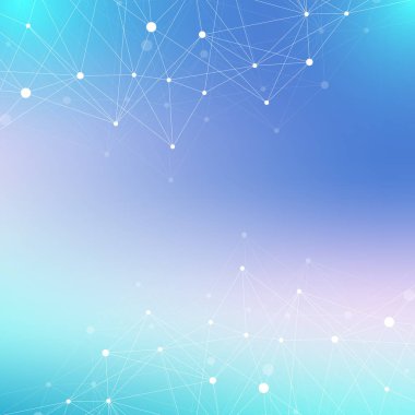 Geometrik grafik arka plan molekül ve iletişim. Büyük veri bileşikler ile karmaşık. Perspektif zemin. En az dizi. Dijital veri görselleştirme. Bilimsel sibernetik vektör çizim.