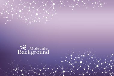 Modern yapısı molekül Dna. Atom. Molekül ve iletişim arka plan tıp, bilim, teknoloji, Kimya için. Tıbbi bilimsel zemin.