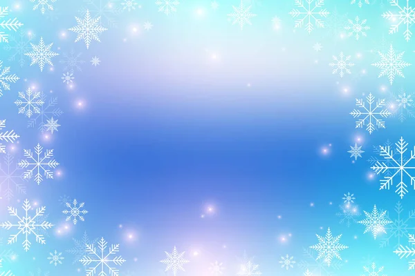 Christmas and Happy New Years background with snowflakes. Vector illustration. — Stock Vector