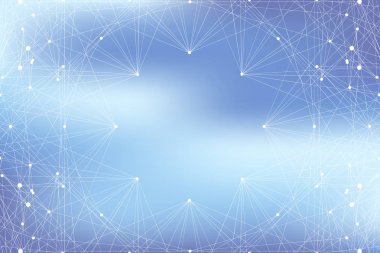 Geometrik grafik arka plan molekül ve iletişim. Büyük veri bileşikler ile karmaşık. Perspektif zemin. En az dizi. Dijital veri görselleştirme. Bilimsel sibernetik vektör çizim.