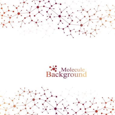 Kavram olarak molekülün Dna araştırma yapısı. Genetik parçacık bileşikler. Bilim ve teknoloji arka plan iletişim. Tasarımınız için tıbbi bilimsel zemin. Vektör çizim.