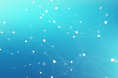 Geometrik grafik arka plan molekül ve iletişim. Büyük veri bileşikler ile karmaşık. Perspektif zemin. En az dizi. Dijital veri görselleştirme. Bilimsel sibernetik vektör çizim.