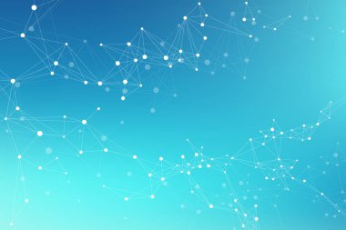 Bilimsel kimyasal desen. Kavram olarak molekülün Dna araştırma yapısı. Bilim ve teknoloji arka plan iletişim. Tasarımınız için tıbbi bilimsel zemin. Vektör çizim.