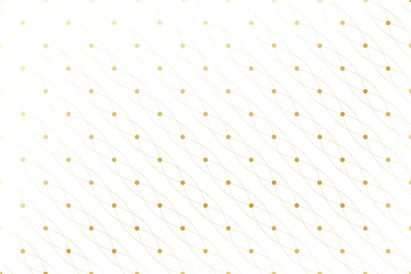Золотая текстура. Геометрический бесшовный рисунок с соединенными линиями и точками. Линии сплетения кругов. Графическая фоновая связь. Современный стильный фон для Вашего дизайна. Векторная иллюстрация . — стоковый вектор