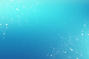 Genel ağ bağlantısı. Uzayda Dünya gezegeni üzerinde ağ ve büyük veri alışverişi. Küresel iş. Vektör çizim.