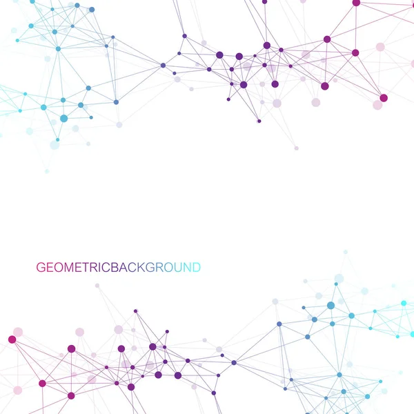 Globális hálózati kapcsolat. Hálózat és a nagy adat vizualizáció háttér. Globális üzleti. Vektoros illusztráció. — Stock Vector
