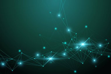 Büyük veri görselleştirme. Grafik arka plan iletişim. Perspektif zemin. En az dizi. Dijital veri görselleştirme. Küresel, uluslararası anlamı temsil eden. Vektör çizim.