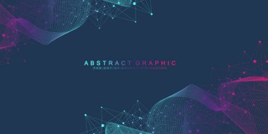 Bilimsel vektör çizim genetik mühendisliği ve gen manipülasyon kavramı. DNA sarmalı, Dna dizisi, molekül veya atom, nöronlar. Soyut yapı bilim ya da tıbbi geçmişi için. Dalga akışı