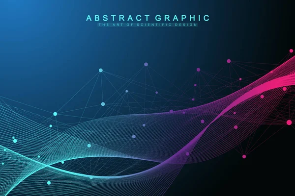 Nano tecnologias fundo abstrato. Conceito de tecnologia cibernética. Inteligência Artificial, realidade virtual, biônica, robótica, rede global, microprocessador, nano robôs. Ilustração vetorial, banner —  Vetores de Stock