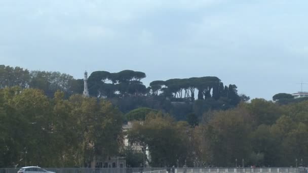 Vista panorâmica de Roma. Zoom . — Vídeo de Stock