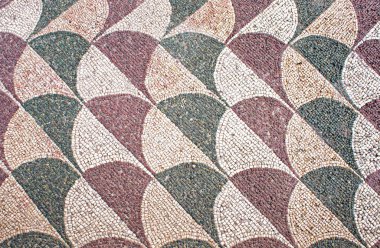 Caracalla, Roma Hamamı, bir Roma mozaik taban parçası