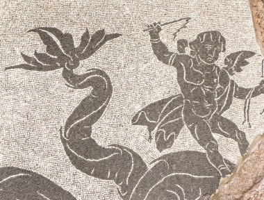 Caracalla - Roma Bu Roma hamamları mozaik dekorasyon detay