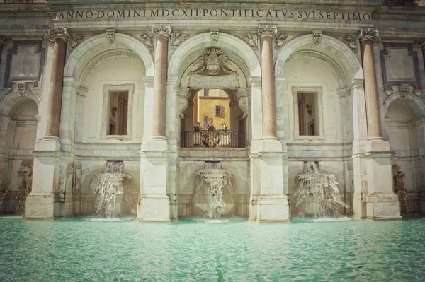 Acqua Paola Fountain, Gianicolo, Roma, Itália — Fotografia de Stock