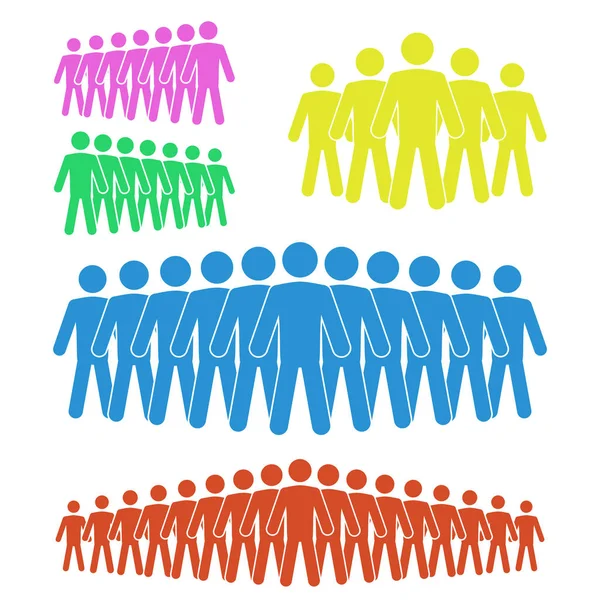 A group of people icon — Stock Vector
