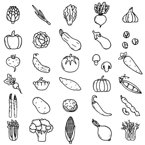 채소 표상 물들 — 스톡 벡터