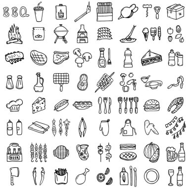 Barbekü Icons set