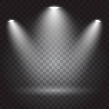 Sahne ışıklarıyla parlak ışıklandırma