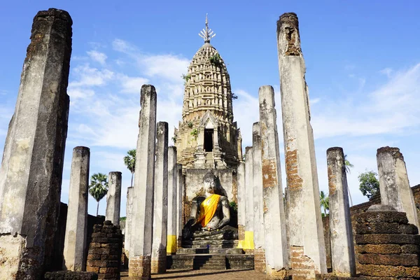 Główne podejście do Sukhothai Rozciągacz światowego dziedzictwa — Zdjęcie stockowe