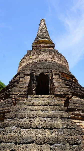 Vértes megközelítés történelmi Pagoda Wat Nang phaya templom — Stock Fotó