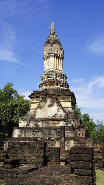 Zbliżenie historycznych Pagoda Wat chedi siedmiu wierszy świątyni — Zdjęcie stockowe