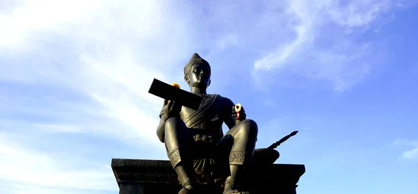 König von Sukhothai-Denkmal Frontansicht — Stockfoto
