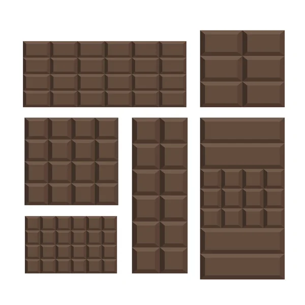 Brązowy ciemny czekolada tło wzór zmienności — Wektor stockowy