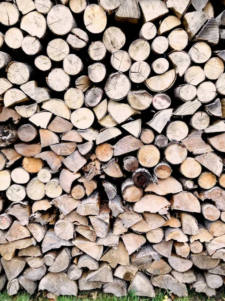 Hallstatt içerisindeki eski odun dokusu arkaplanının ayrıntıları, — Stok fotoğraf