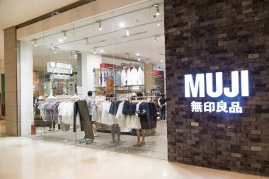 Kuala Lumpur, Malezya - 29 Ocak 2017: Muji var Japon ret