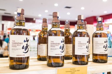 Kuala Lumpur, Malezya - 29 Ocak 2017: Yamazaki viski 