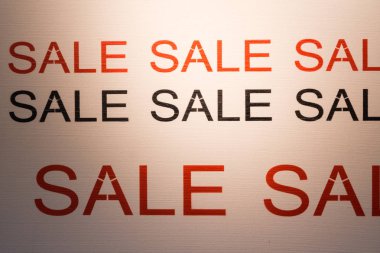 Satılık kelime poster perakende satış promosyon indirim teklif 