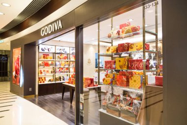 Hong Kong, 29 Ocak 2017: Godiva çikolata prize Hong Kon